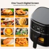 Air Fryer 5 Quart, Digital Display Air Fryer Toaster Oven Combo with 8 Cooking Presets Oilless Cooker for Quick Meal 3