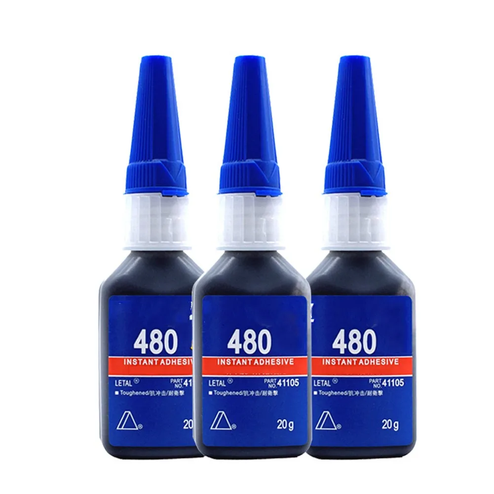 

20g Toughened 480 Instant Adhesive Impact Resistant Instant Bonding Adhesives Magnets Plastic Rubber 200 MPa.s Car Tires