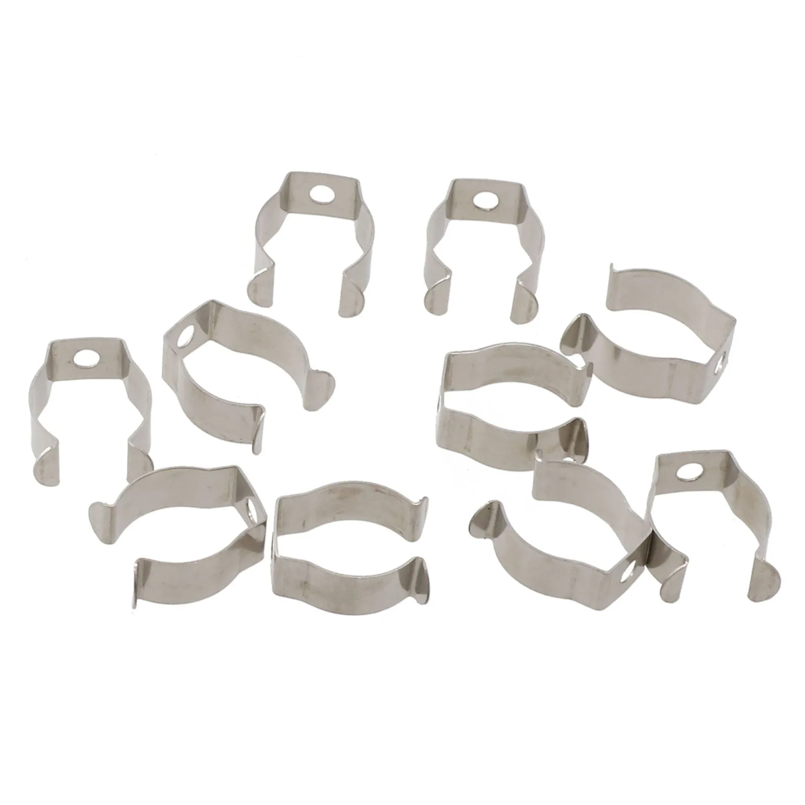 10pcs Spring Terry Clips Stainless Steel Narrow Base Tools 6mm-28mm Heavy Duty Tools Storage Hangers For Garages Sheds Hardwares