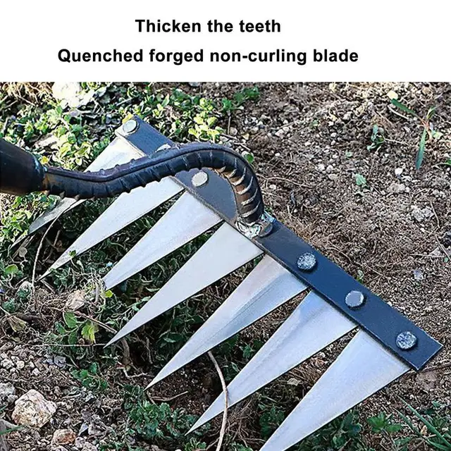 Detcher Rake Gardening Hever Detatching Sokoldalú, Gereblye Éles Fogakkal, Vetőgép A Gazdálkodáshoz - Image 5