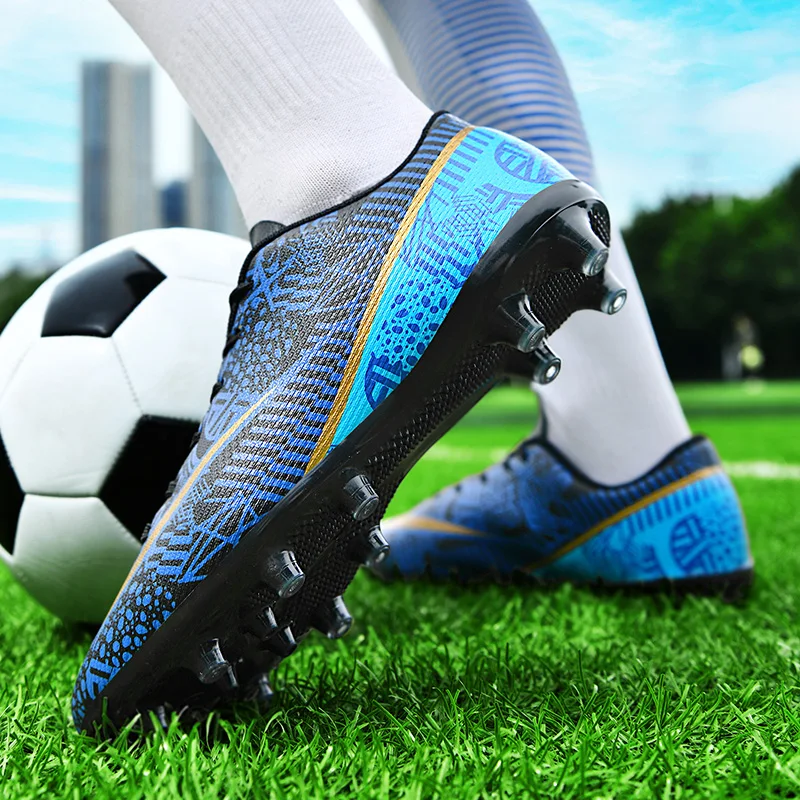 축구화 미끄럼 방지 잔디 축구화, FG/TF 훈련 축구화, 남성용 운동화, 축구 부츠, 무료 배송