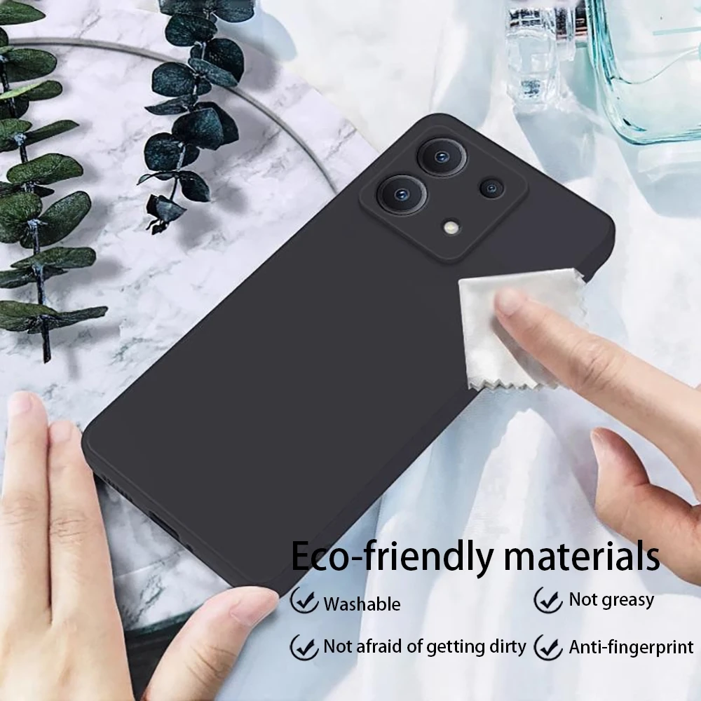 Sleek Black Soft Phone Case