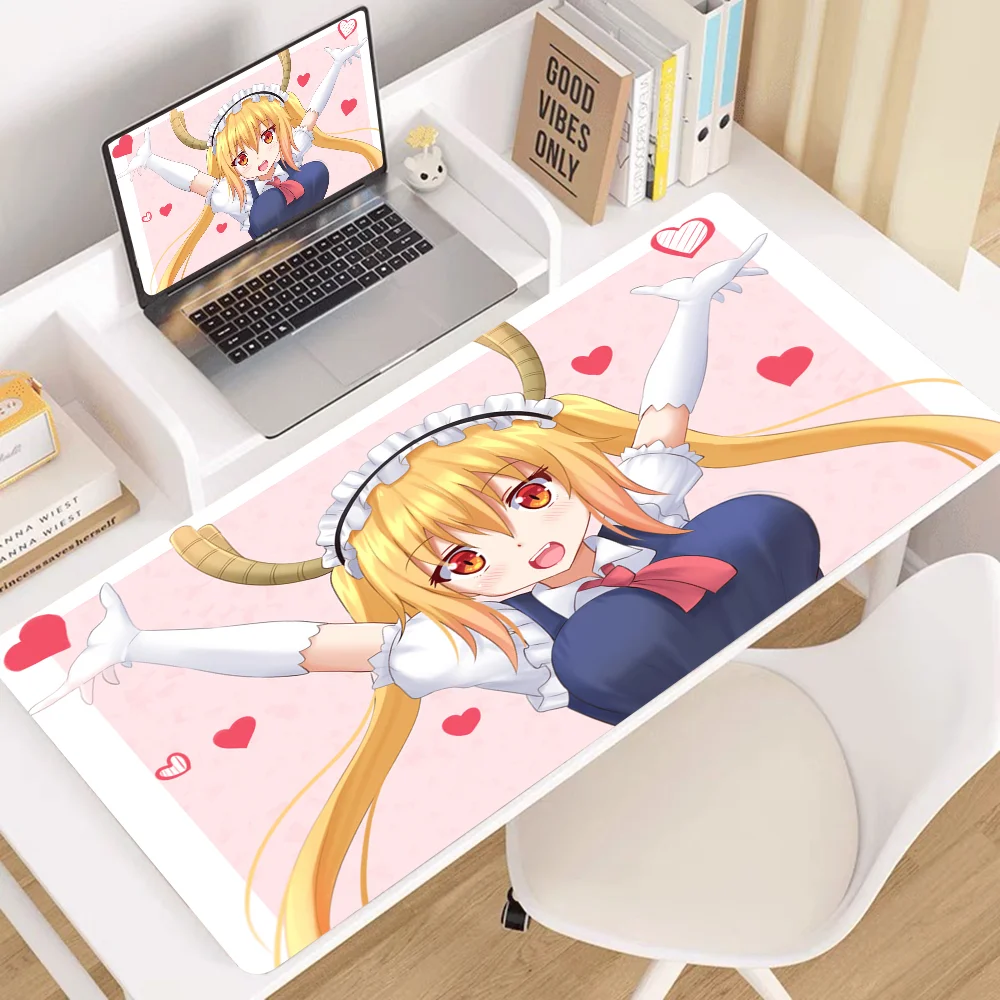 Miss Kobayashi's Dragon Maid Rubber XXL Keyboard Mat Table Mat Students Gamer Desktop Mousepad Gaming Mouse Pad 4