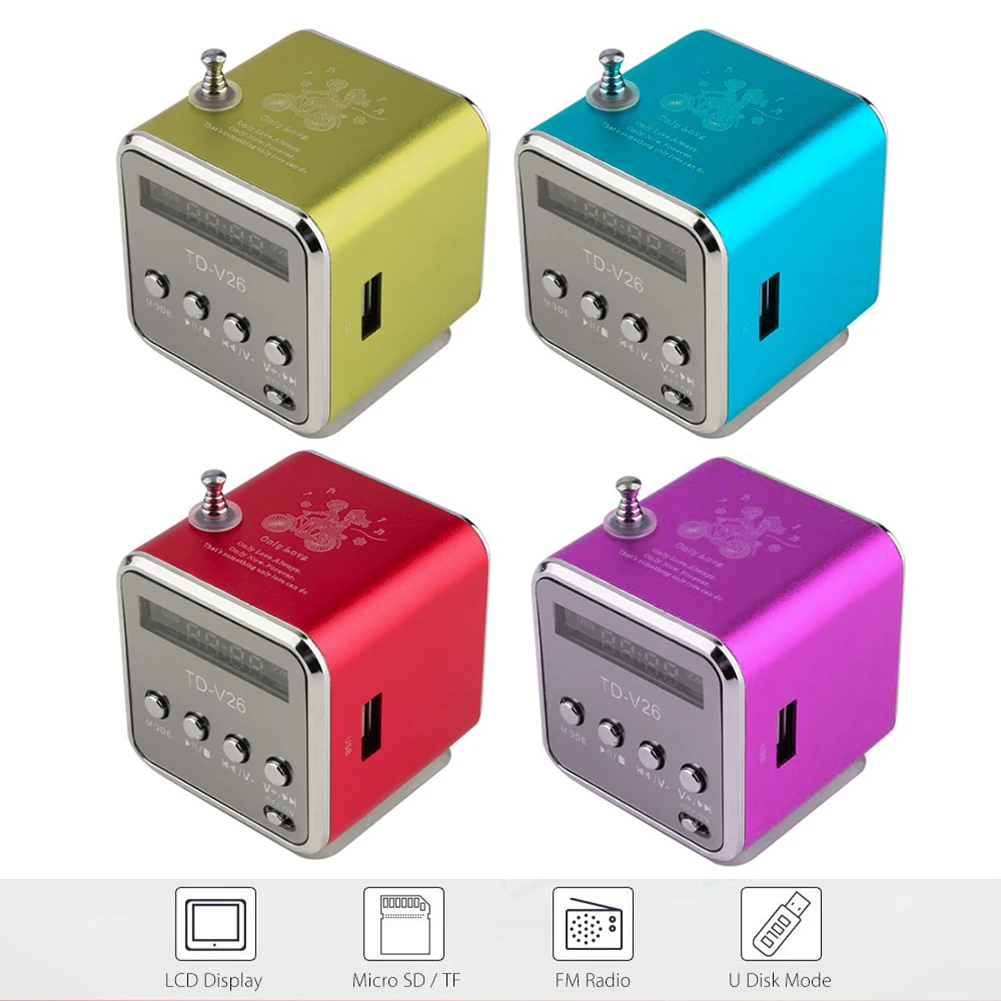 Portable Sound Audio Support Mini Radio FM Digital Receiver Portable Speakers with Receiver MP3 Music Player - 4