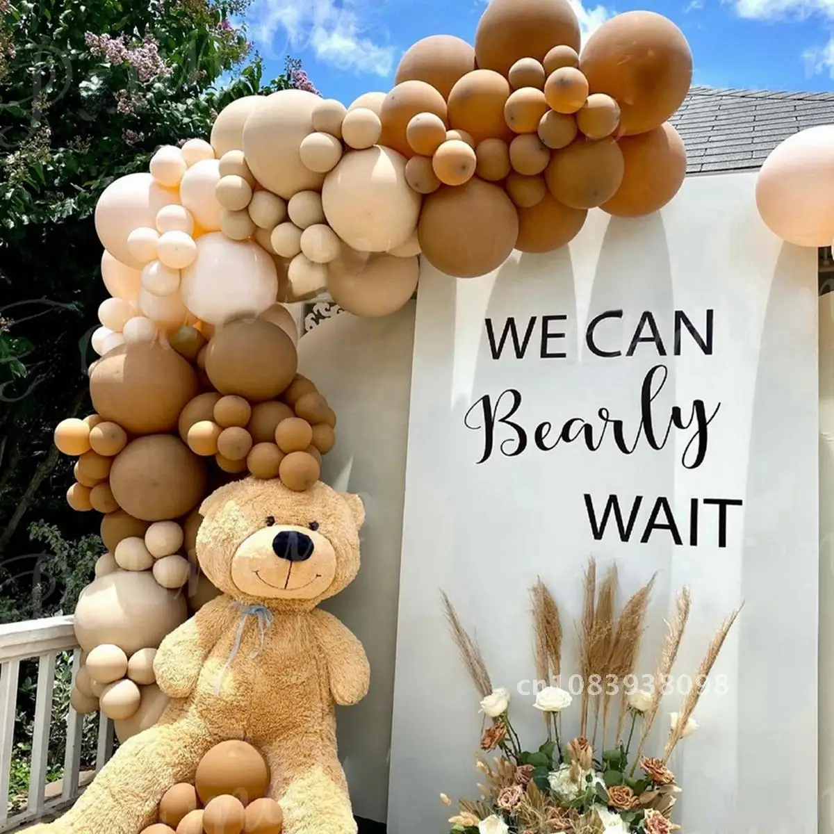 

Coffee Brown Balloon Garland Arch Kit Birthday Party Decorations Kids Latex Baloon Baby Shower Teddy Bear Theme Ballon Decor