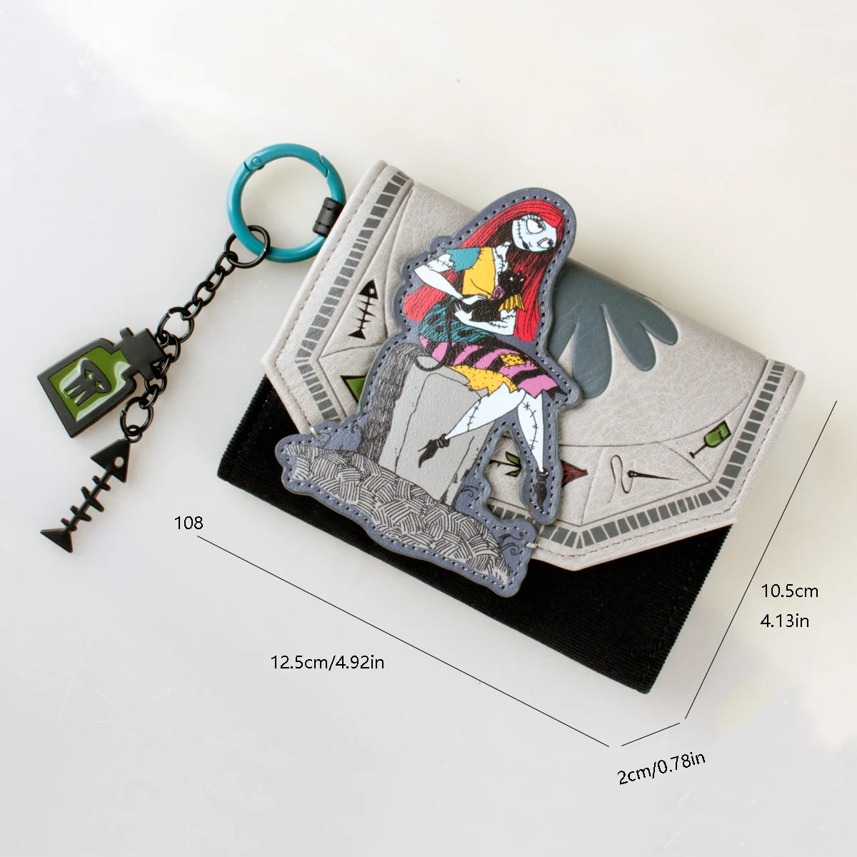 Disney the Nightmare before Christmas Embossed Wallet Fashion Personalized Card Holder Coin Purse