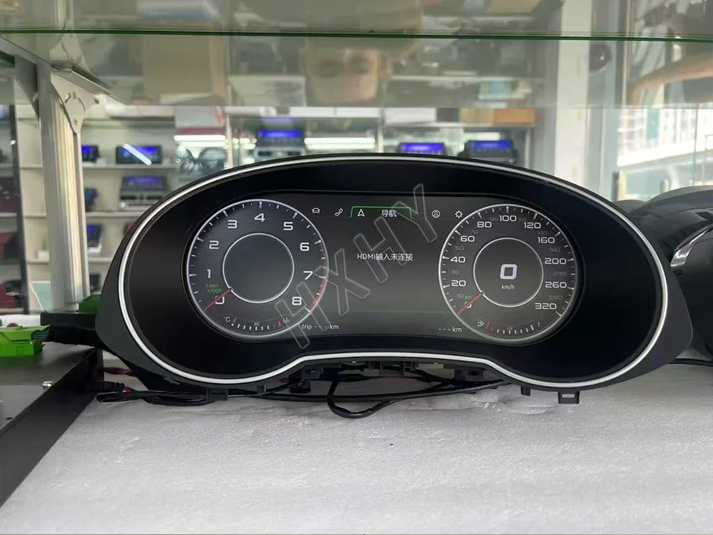Car Digital Cluster Instrument CockPit LCD Center Speedmeters Dashboard For Audi