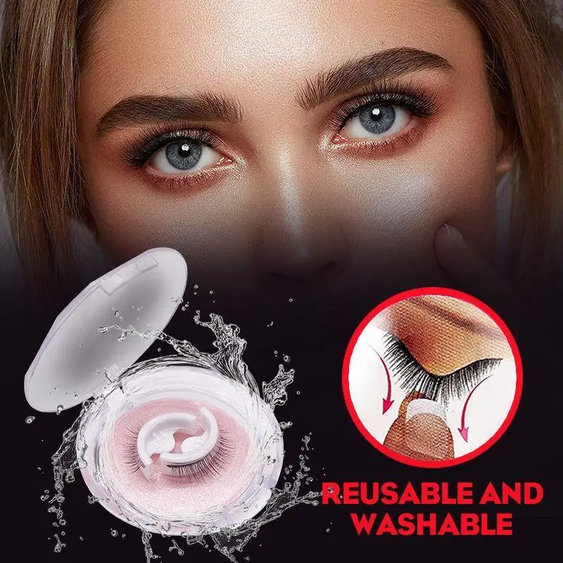 vip Natural reusable self-adhesive eyelashes Glue-free eyelashes in a pair