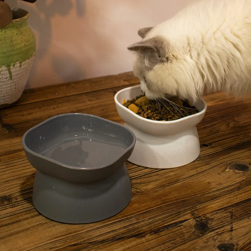Cats Puppy Elevated Feeding Bowl Cat High Foot Ceramics Bowls Small Medium Dog Food Water Feeder Pet Drinking Eating Dishes 3