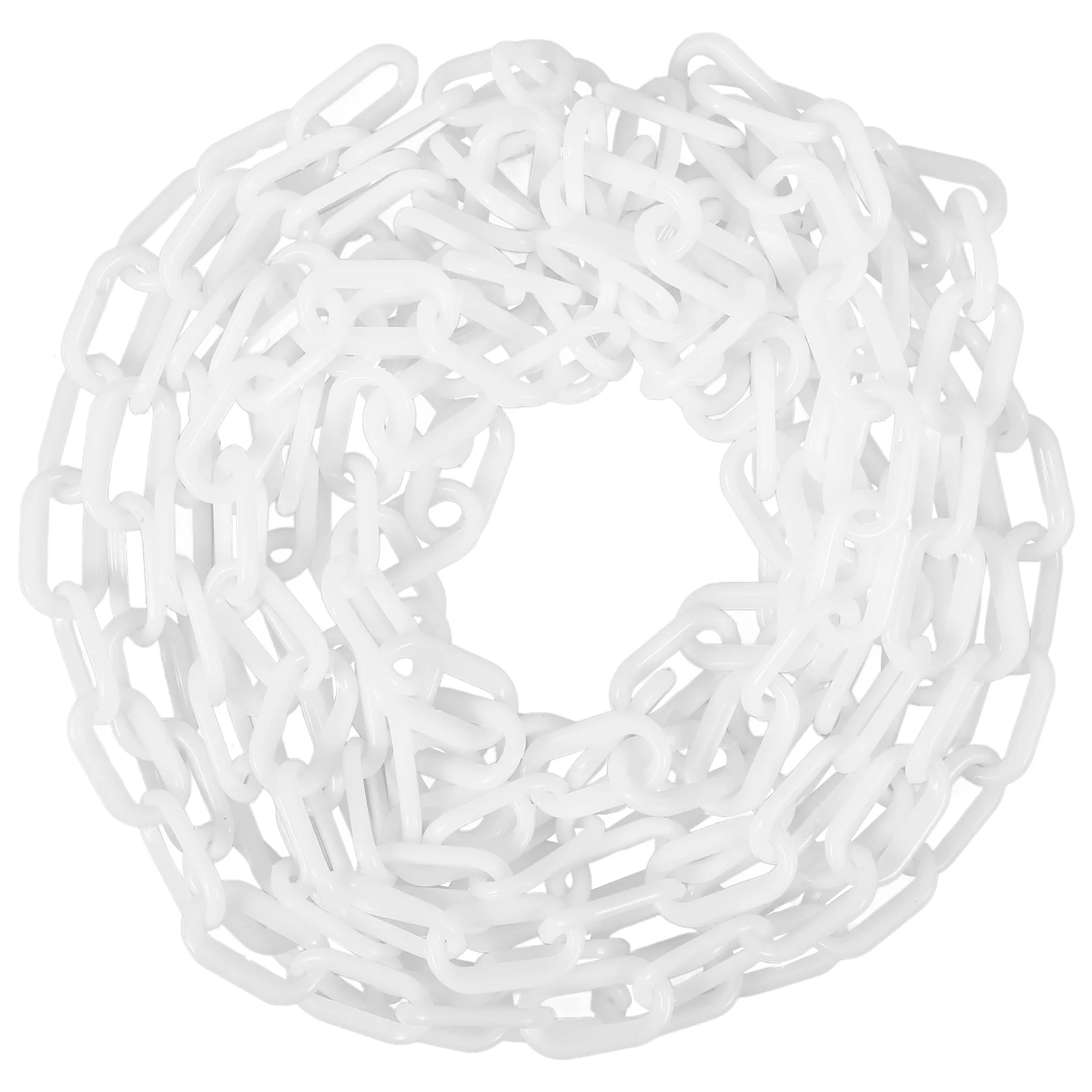 White Plastic Protective Chains Traffic Barrier Crowd Control Chain Links Safety Fence Parking Caution Security Chain Roadway plastic chain barrier