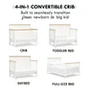 4-in-1 Convertible Crib in Light Sage and Honey, GREENGUARD Gold Certified 3