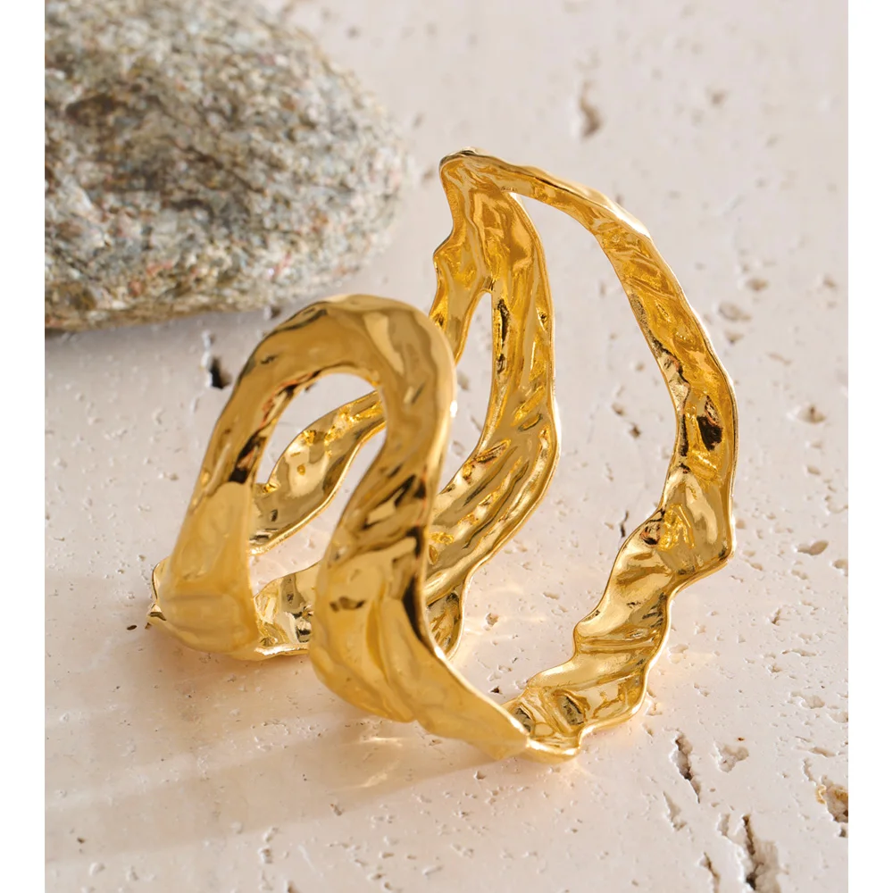 Yhpup Stainless Steel Layered Bracelet