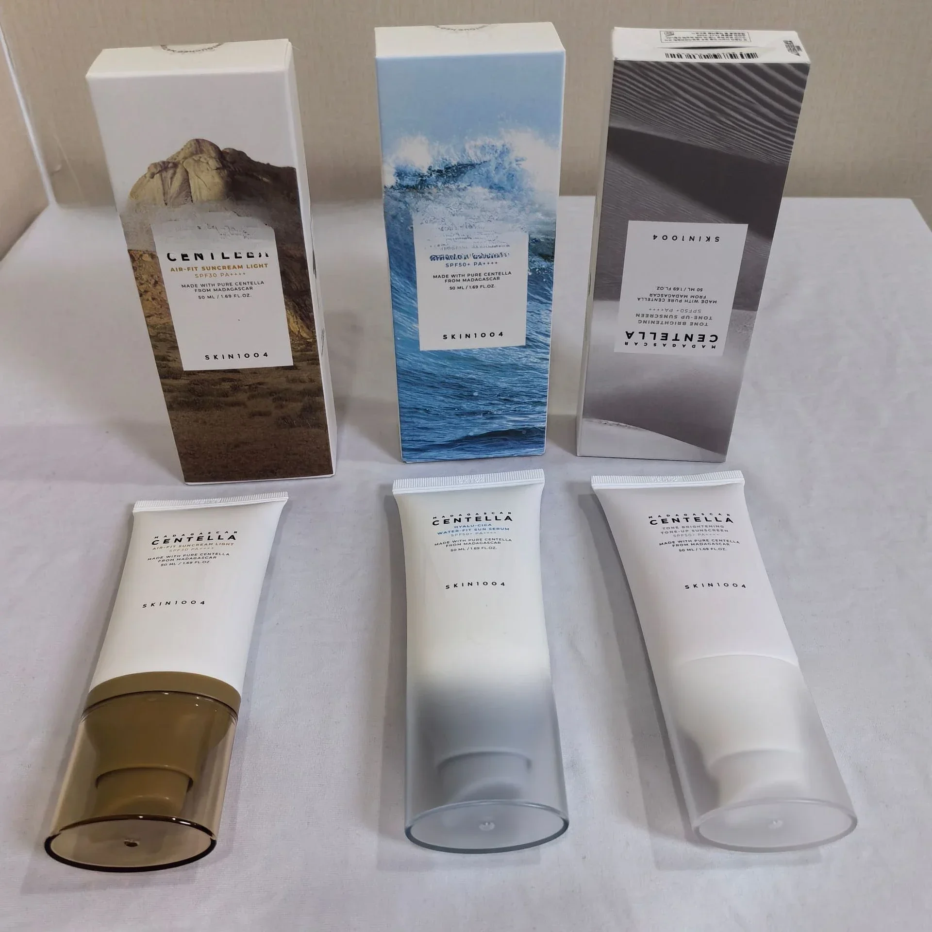 Skin1004 hyaluronic Acid Centella Asiatica Watery Sunscreen Facial sunscreen Body Sunscreen SPFSO+ PA++++ 50ml 2