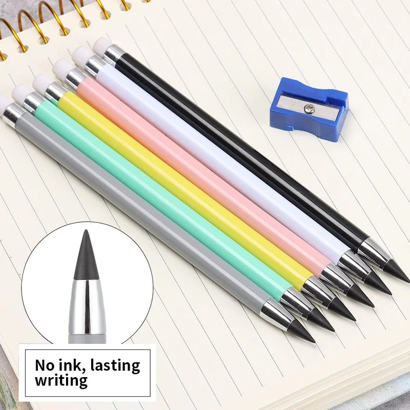 

HB Unlimited Writing Pencil New Technology No Ink Eternal Pencils Art Sketch Painting Tools Novelty Stationery School Supplies