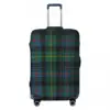 Fashion Green Tartan Plaid Suitcase Cover Dust Proof Gingham Luggage Covers Protector for 18-32 inch 1