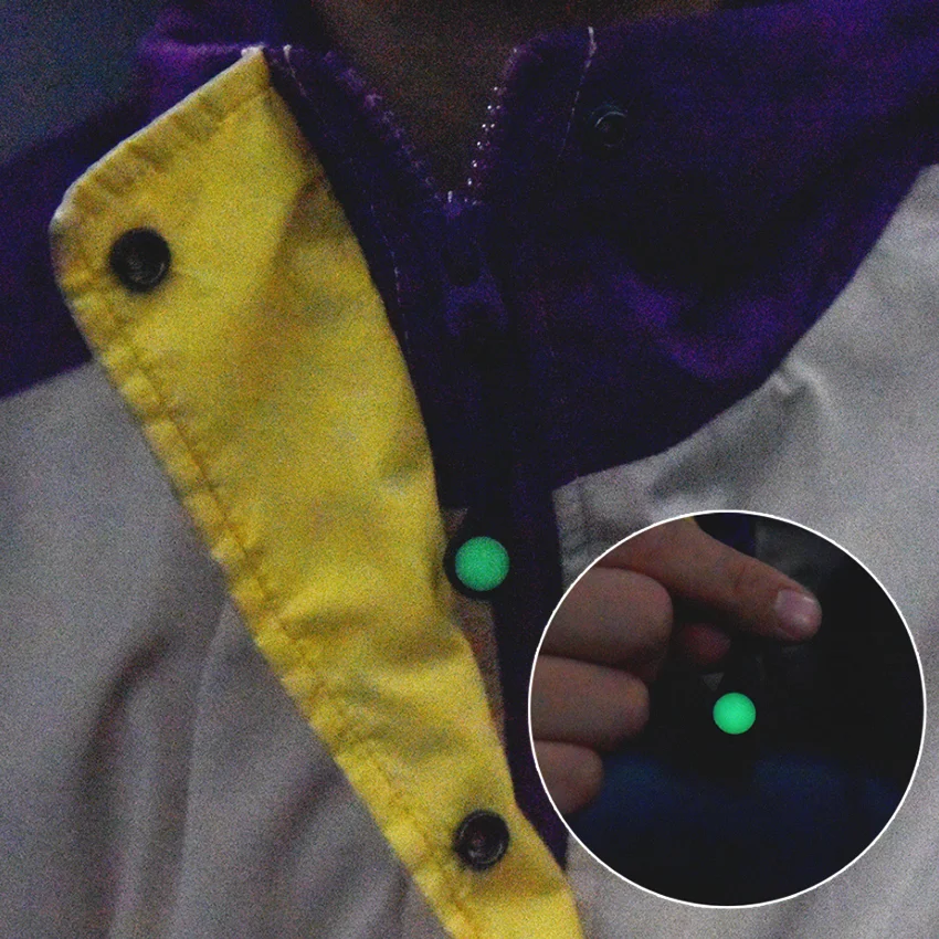 Luminous Outdoor Camping Hiking Zipper Pull Kit Marker Glow Dark Night Coats Jackets Rucksacks Tent Zippers For zipper clip