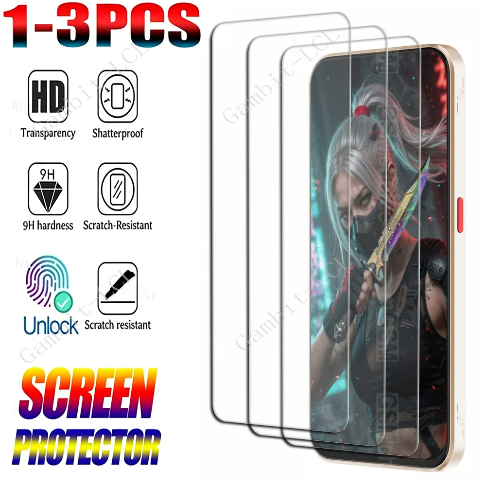 Premium 9H HD Tempered Glass Screen Protector Cover Film (1-3 Pack)