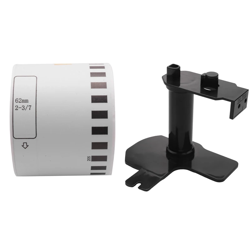 

1 рулон, совместимый с Brother DK22205 62 мм X 30,48 м, непрерывная белая длина, бумажная лента, этикетки с многоразовым картриджем