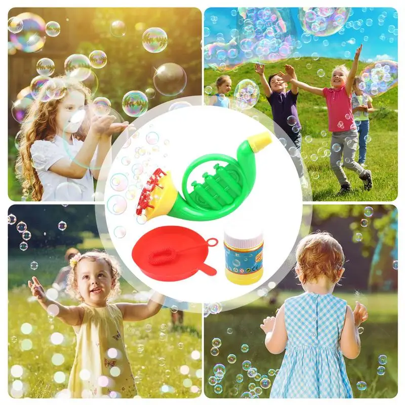Bubble Wands For Kids Musical Instrument-Inspired Bubble Sticks Saxophone Trumpet Shape Kids Funny Educational Toys For Garden 4