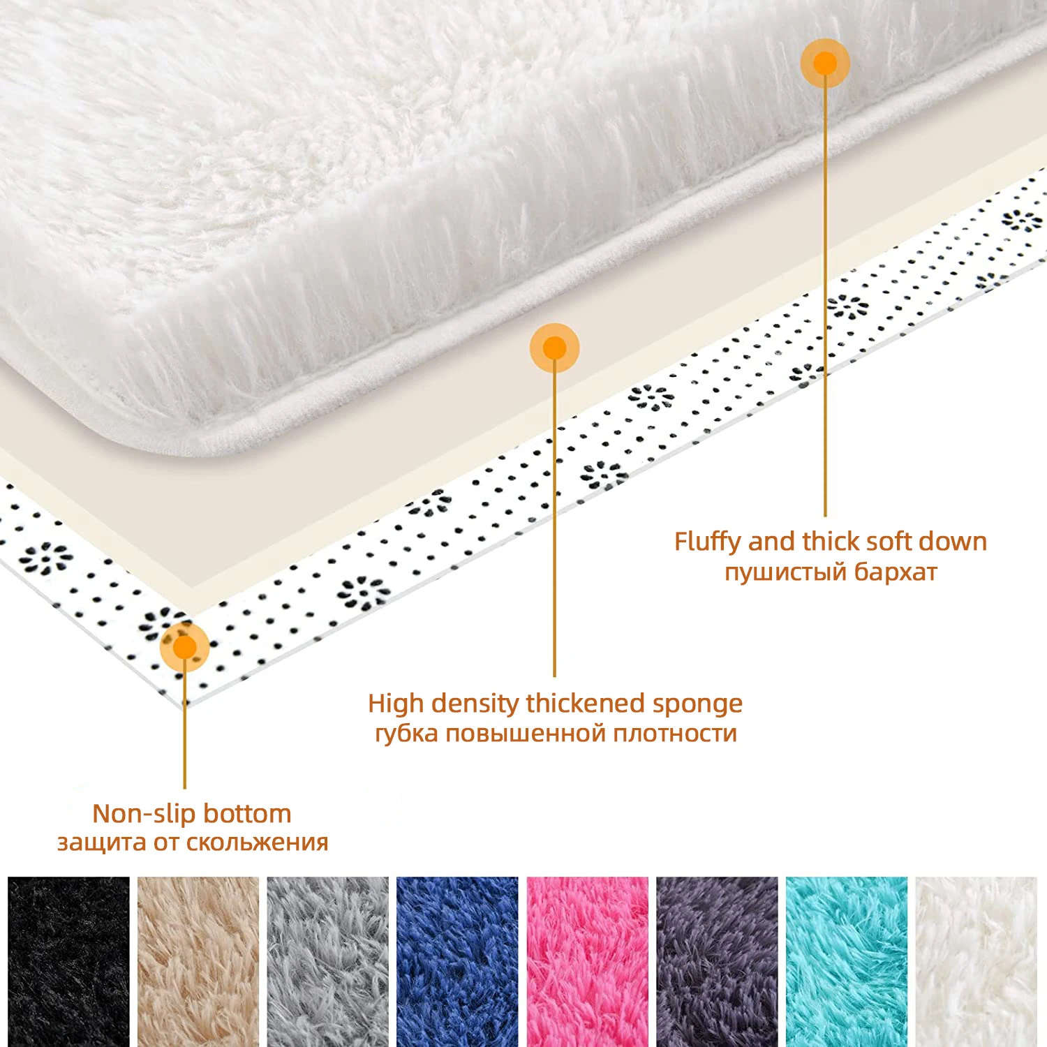 Floor Mat Plush Rug Decorative Carpet Silk Wool Rug Plush Carpet Imitated Cashmere Carpet Modern Large Area Carpet Plush Living Room Decorative Carpets sofa rug Thickened Bedroom rugs child play floor mats