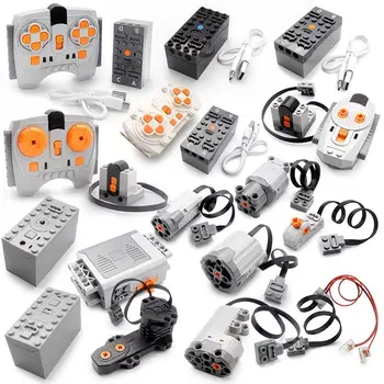 Technical Electronic Building Block MOC Refit Accessories Micro-motor RC Power Functions Parts Creative DIY Car Bricks Kids Toys 1