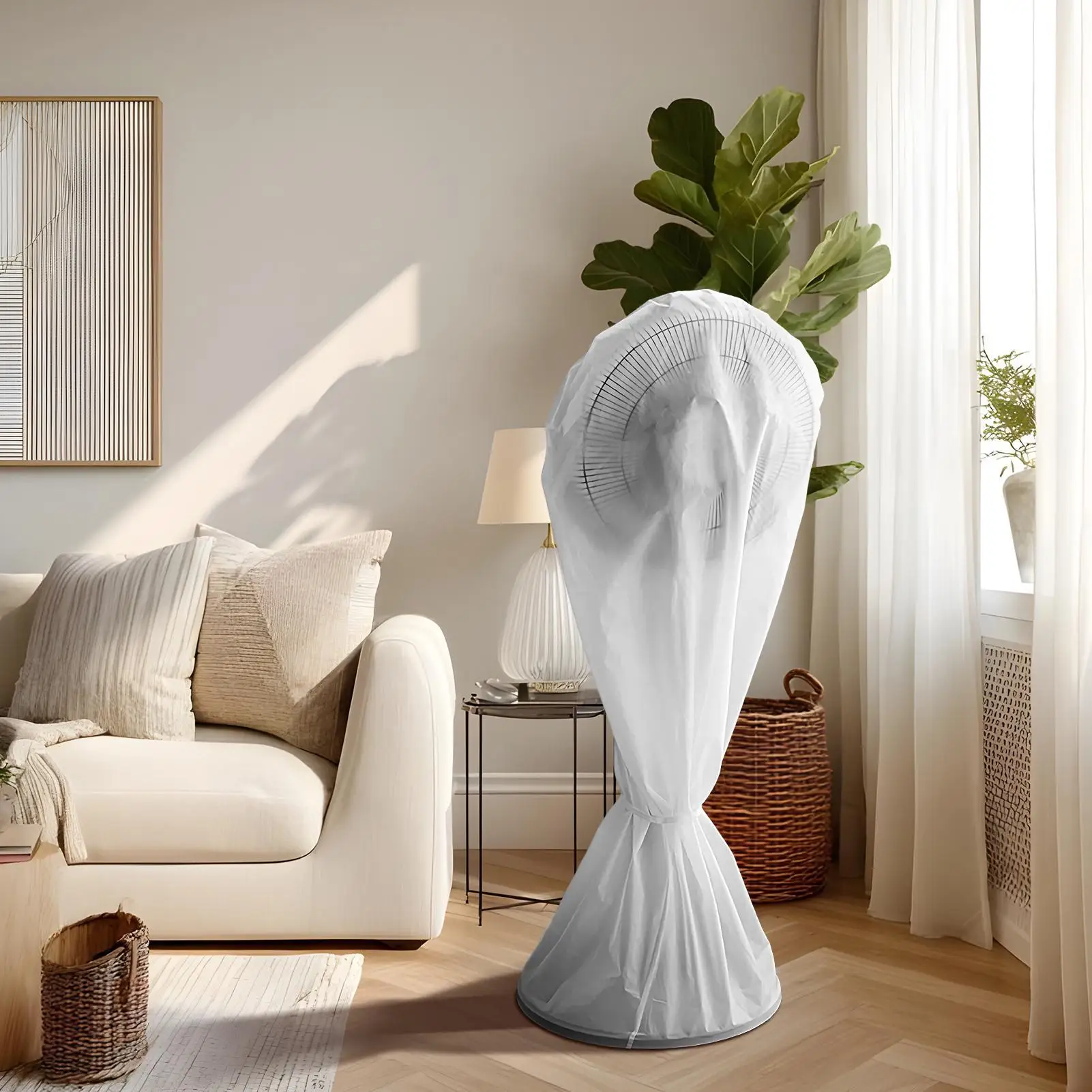 Fan Dust Cover Fan Cover Waterproof Standing Fan Protector Case Standing Pedestal Protection Case Dustproof Round Fan Cover Bag