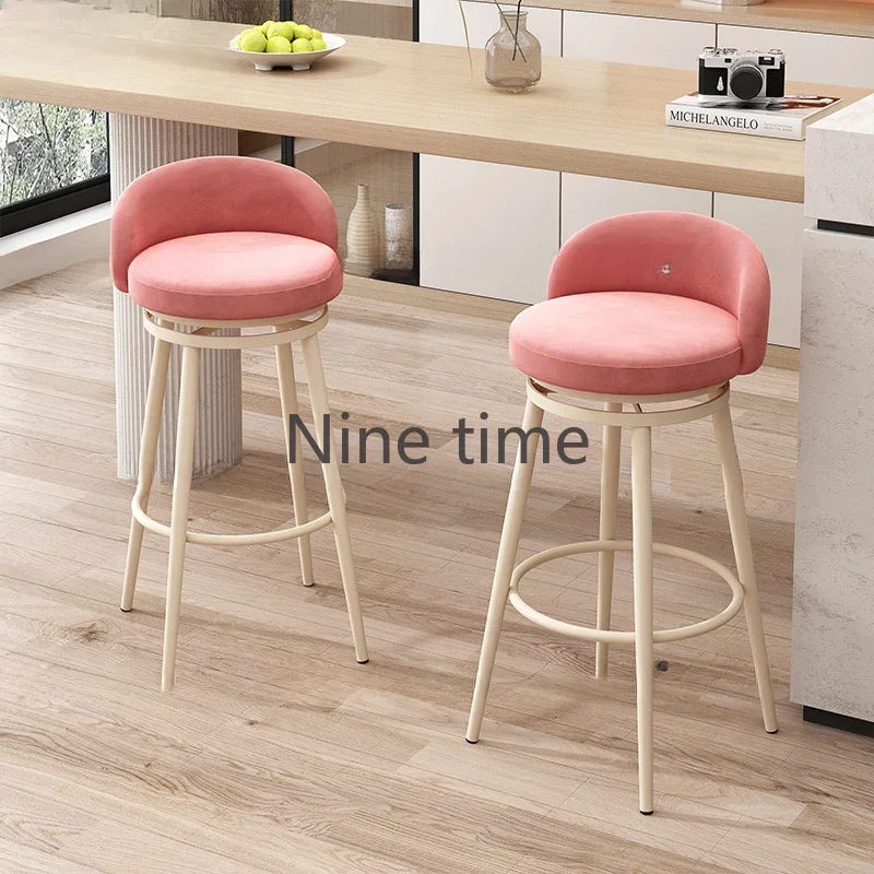 Step Stool Bar Stools For Kitchen Luxury Chairs Counter Manicure Chair Make Up Modern Design High Breakfast Furniture Cafeteria