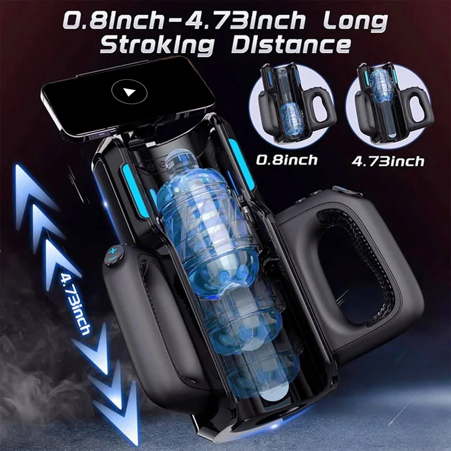 HeartCaptor Electric Male Masturbator Cup Automatic Telescopic Thrusting Handsfree Adult Toy - Details 43
