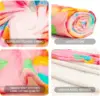 Pink Donut Blanket for Adults and Children, Soft, Warm, Cozy, Giant, Fun, Realistic, Novelty, Food Print, Throw, Flannel, Round 5