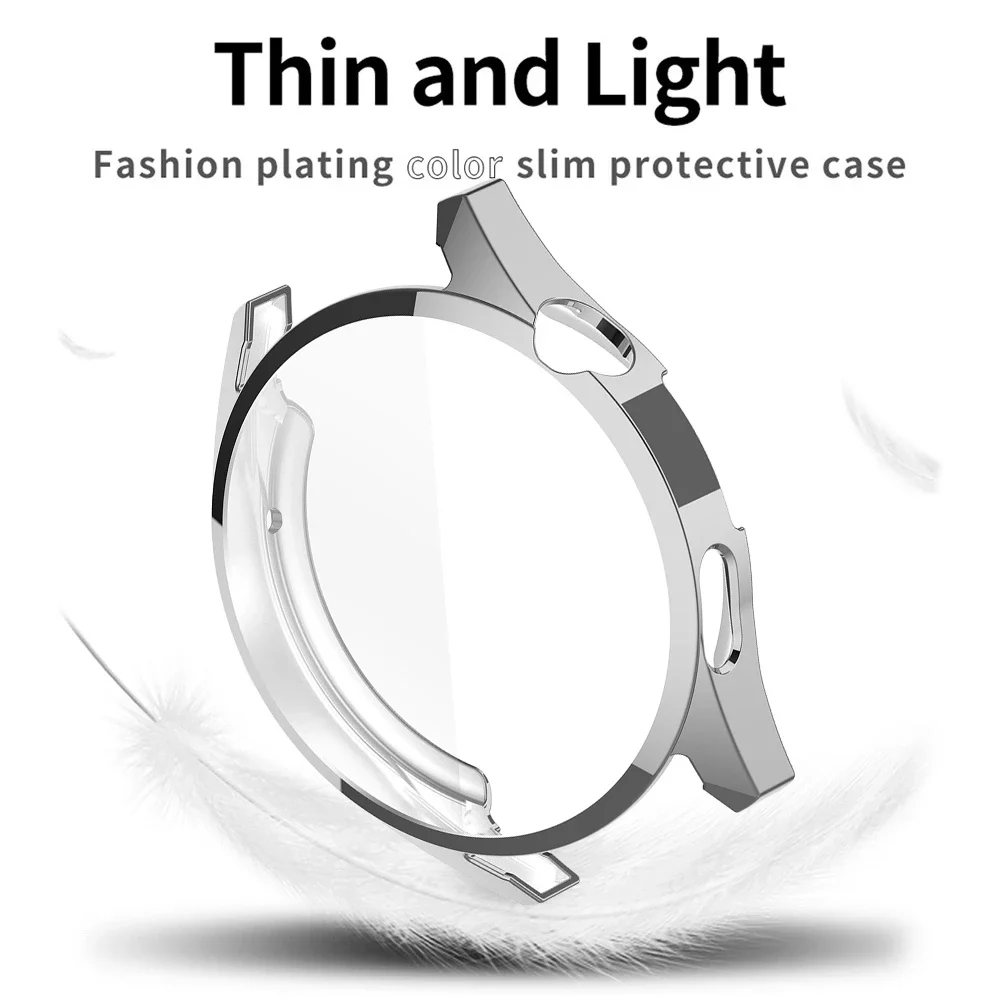 Durable TPU Protective Case with Screen Guard for Huawei Watch GT3 - Full Coverage Bumper