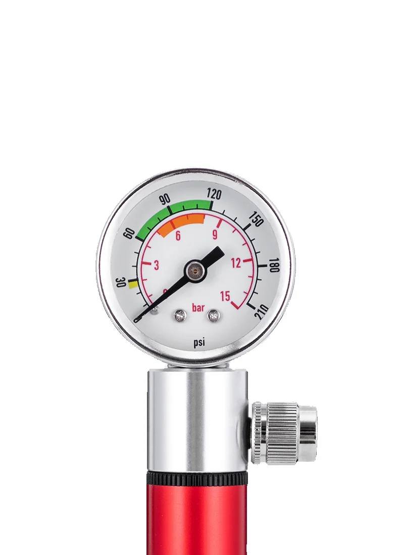 Bicycle with watch, aluminum alloy mini inflator, mountain road bike, basketball portable small quick inflator_voghion.com