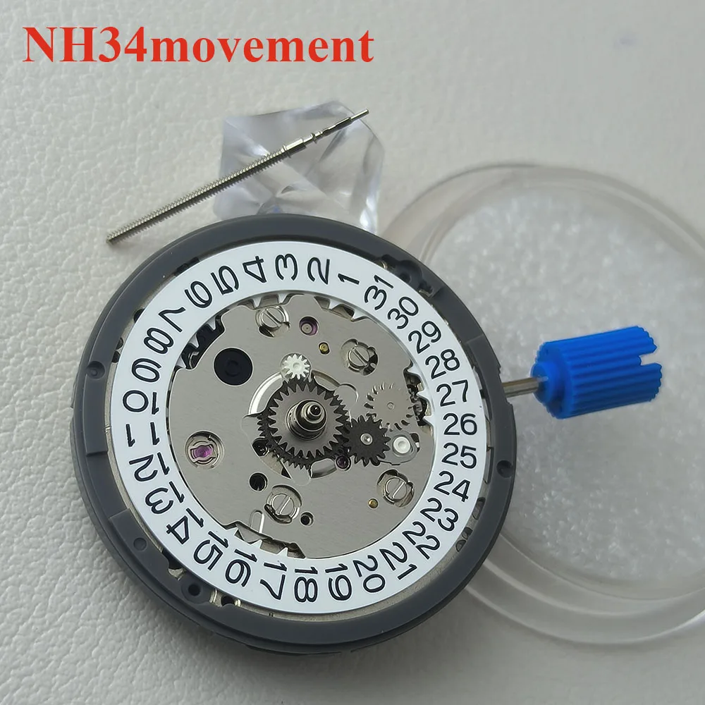 Watch Movement Original New High Precision Automatic Mechanical NH34 Movement Calendar Display