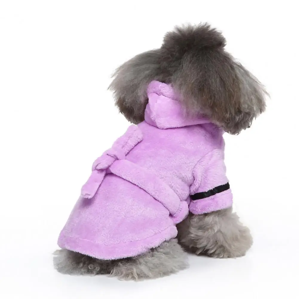 Pet Drying Coat Absorbent Towel Small Dogs Bathrobe Fast Dry Dog Bath Robe pet bath towel