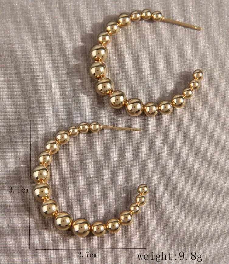 New Arrival Stainless Steel Earrings Gold Color Big Hoop Earrings For Women Bijoux Fashion Women's Hoops 5