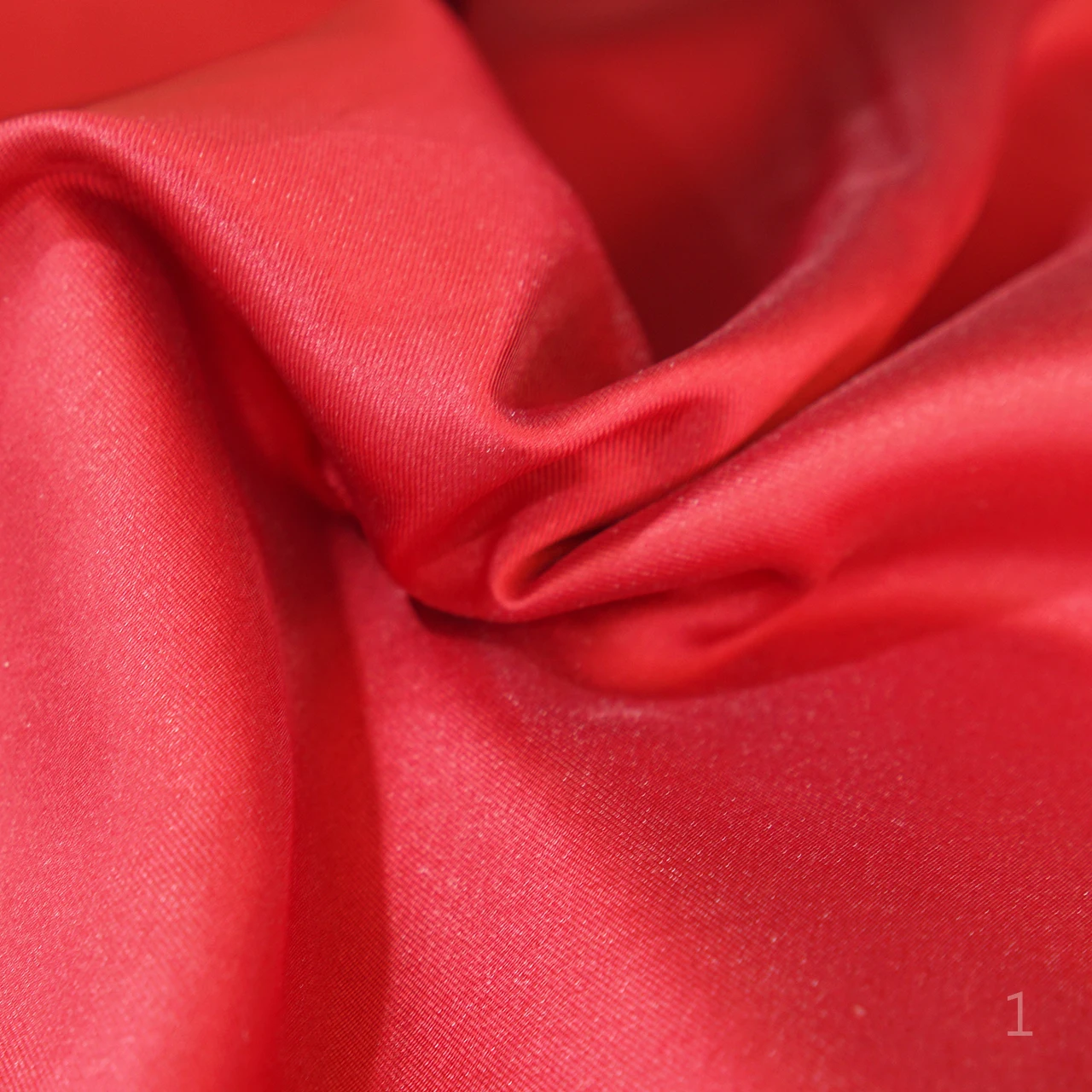 Elegant Red and Pink Mikado Satin Evening Dress Fabric - Twill Satin
