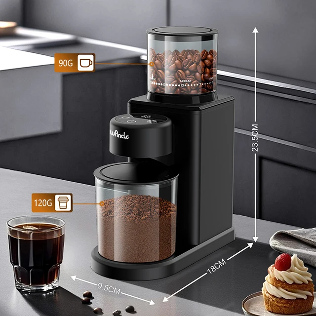 Automatic Conical Burr Coffee Grinder Touchscreen Control Coffee Bean Grinding with 25 Precise Settings for French Press Espress 5