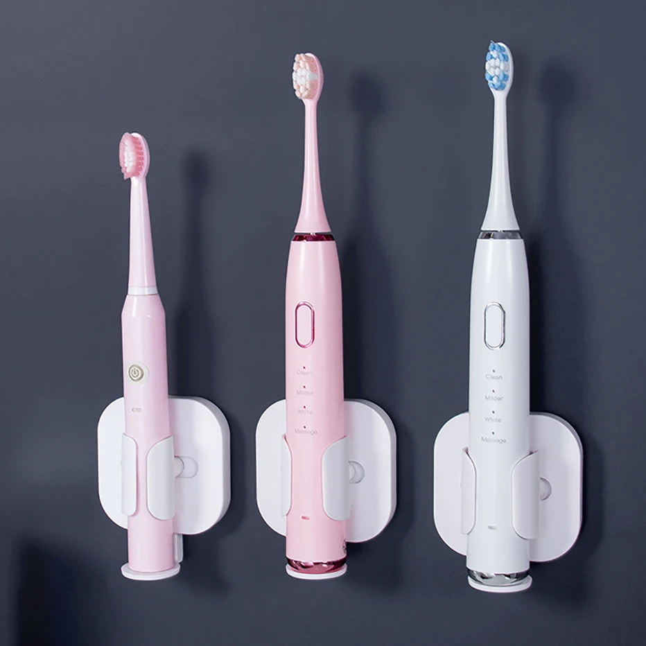 텔레스코픽 중력 감지 전동 칫솔 홀더, 벽걸이, 커플 칫솔 배수 보관함, 욕실 정리함, 1 PC
