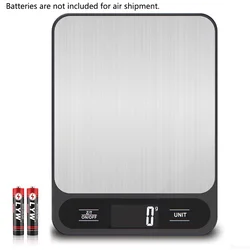 Smart Waterproof Digital Kitchen Scale for Food, Coffee, and Baking (Battery Black)