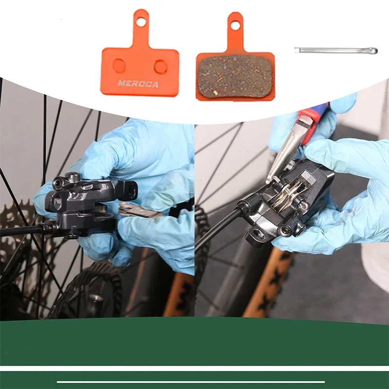 Bicycle Hydraulic Brake Pads MEROCA MTB Disc Brake Pads Resin semi-metal for ShimanoB01S Mountain Bike