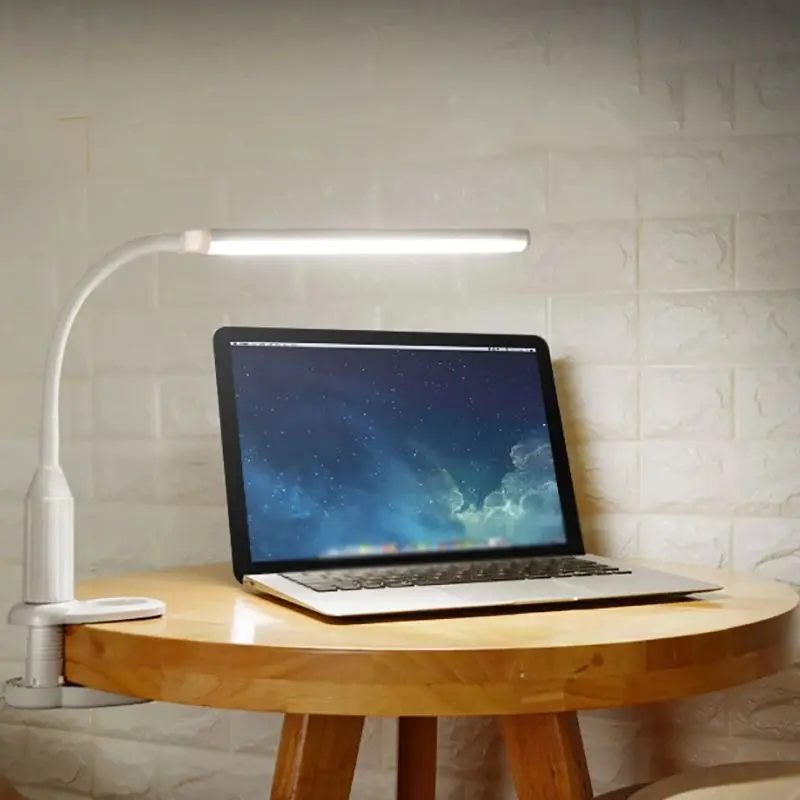 LED Desk Lamp, Eye-caring Table Lamps, Promise Dimming Office Lamp with USB Charging Port, Touch Control, Memory Function, White 2