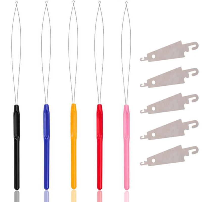 5Pcs-Color-Long-Needle-Threader-Embroidery-Cross-Stitch-Needle ...