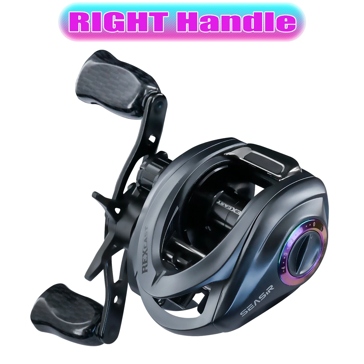 Seasir Rexcast Baitcaster Long Cast Max Drag 12kg Carbon Washers