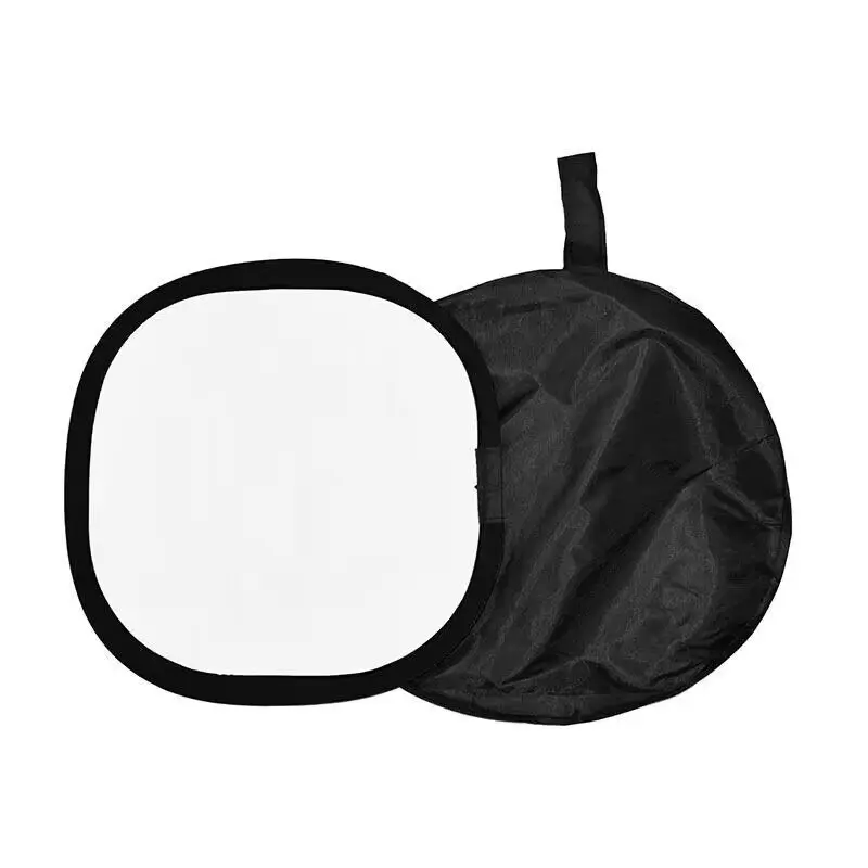 Lightdow 12 인치 30cm 18% 접이식 그레이 카드 반사경 화이트 밸런스 더블 페이스 포커싱 보드 (캐리 백 포함)