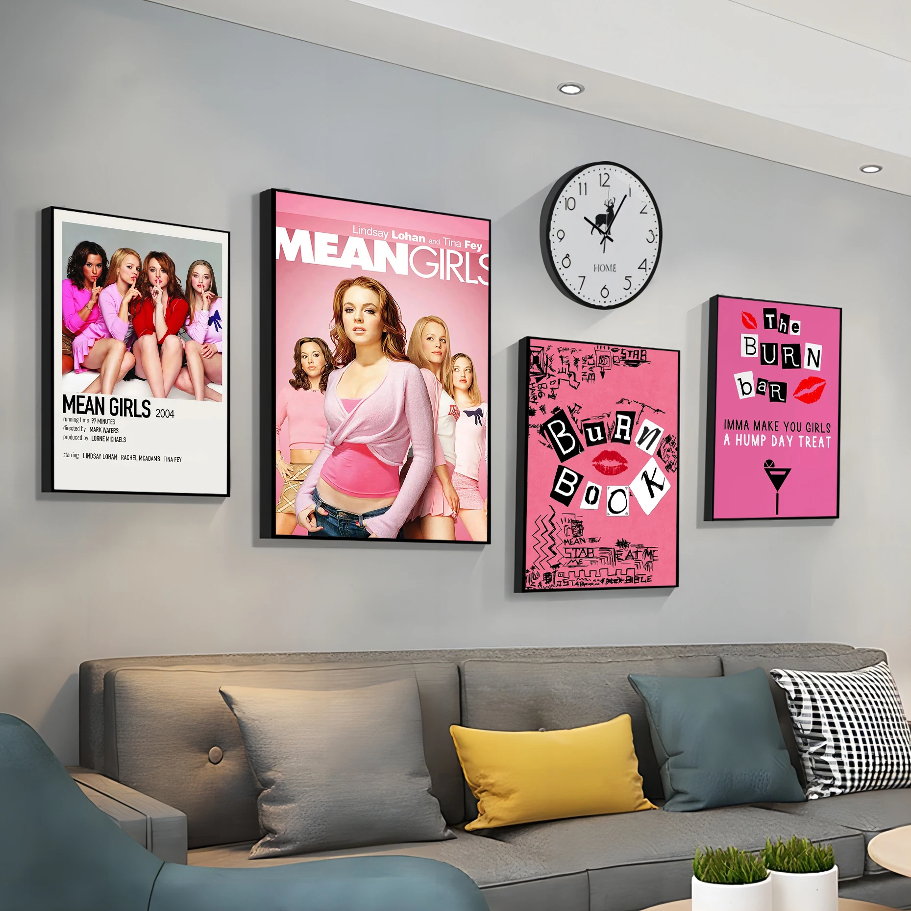 

Mean Girls Movie DIY Sticky Poster HD Quality Poster Wall Art Painting Study Decor Art Wall Stickers