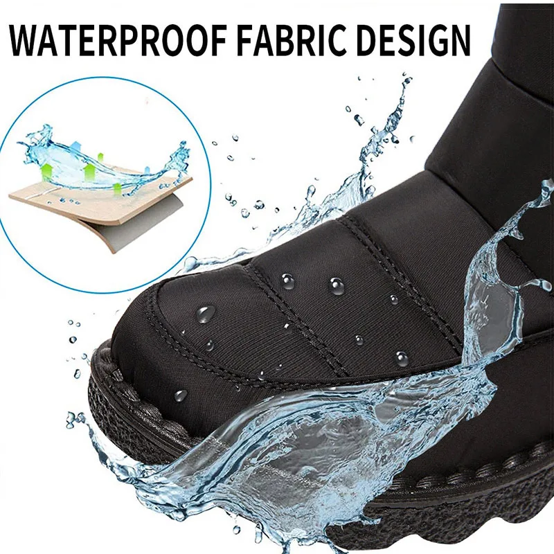 Women Boots Women Snow Boots With Heels Winter Shoes New In Luxury Designer Botte Femme Platform Winter Female platform boots,women boots