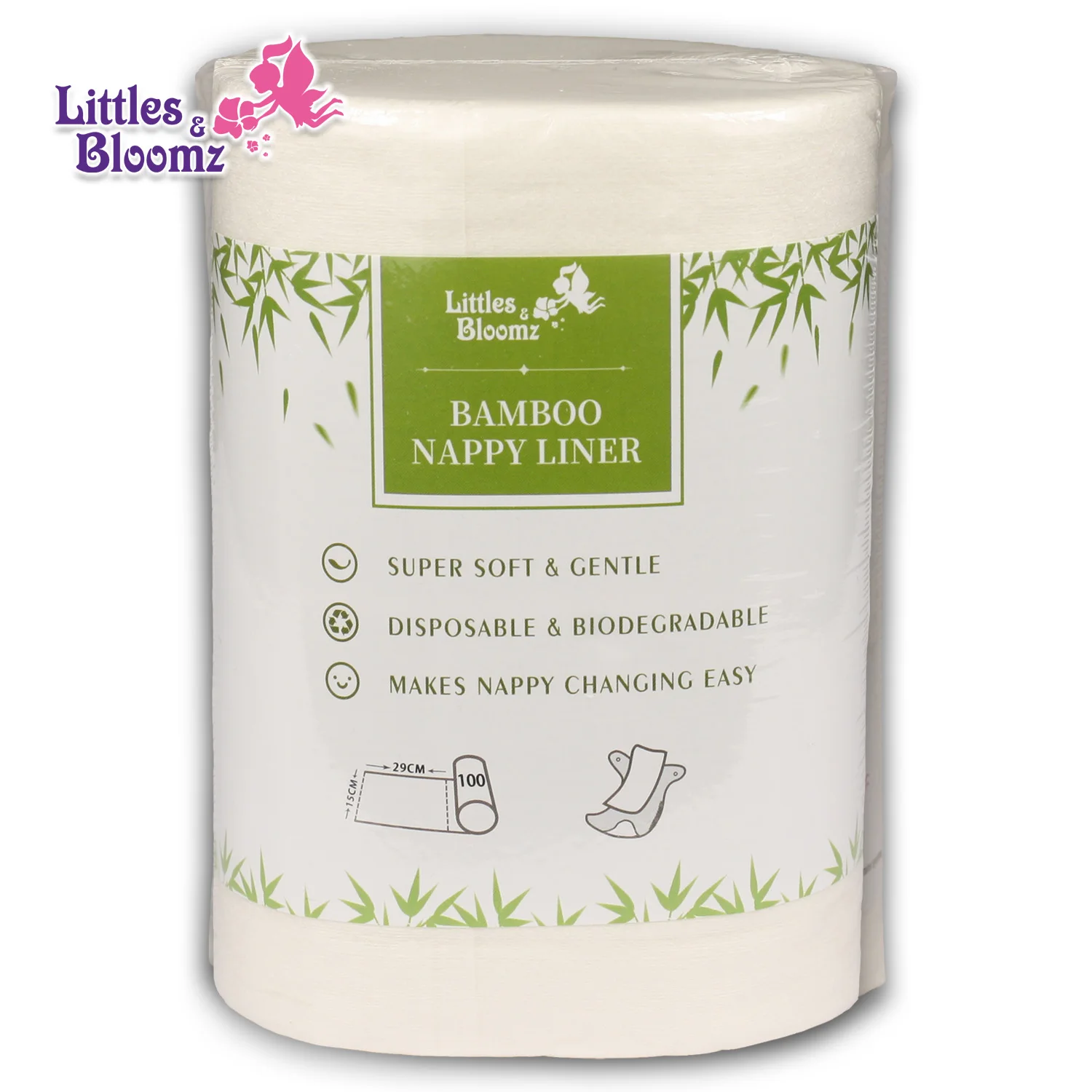 Baby Flushable Biodegradable Disposable Liner Diaper Bamboo Liners
