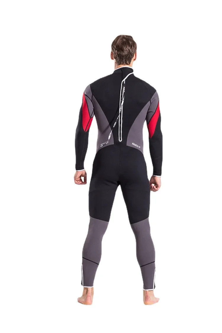 Diving Suits Hisea Men 3mm Neoprene Diving Suit Swimming Wetsuit Surf Triathlon One-piece