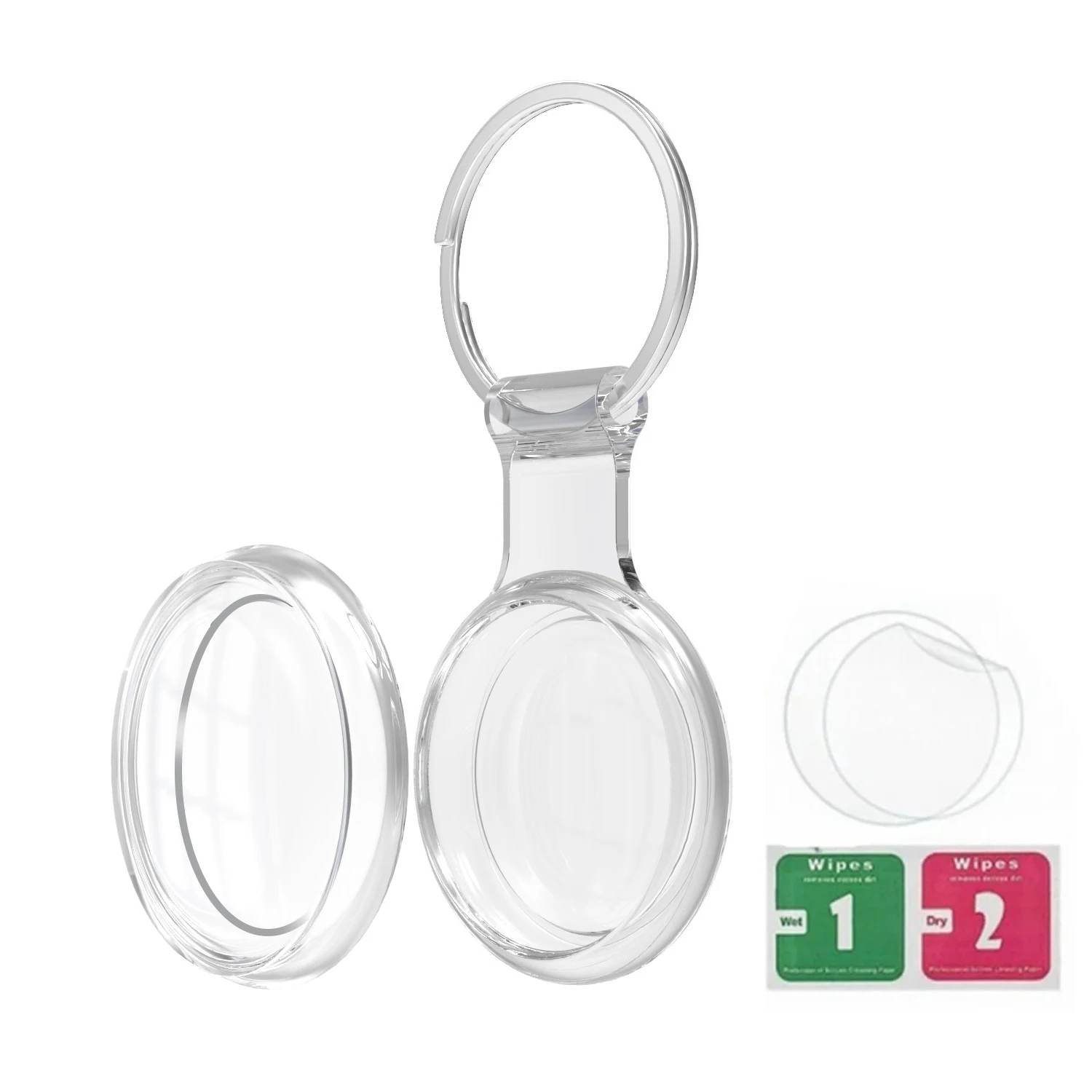 Sturdy Aluminum Alloy Keychain with Protective Cover and Carabiner Attachment