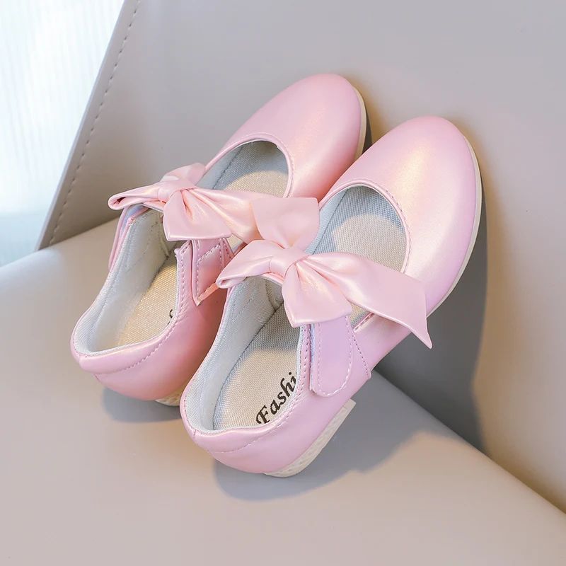 Leather Kids Mary Janes Shoes for Wedding Party