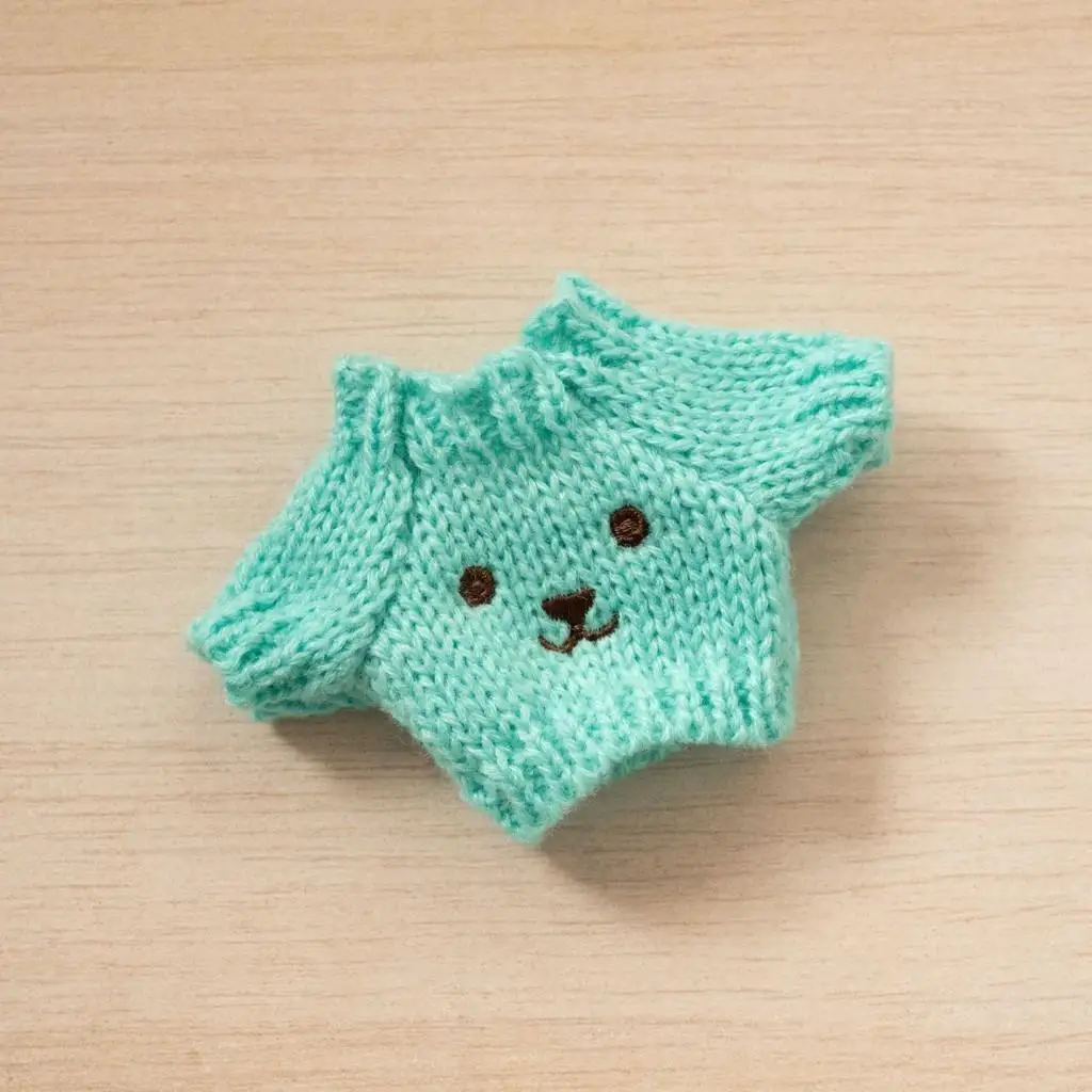 Ropa y accesorios para muñecas de peluche mini de 17 cm, bonitos, para muñecas ídolos de Corea del Kpop, Exo, Labubu, suéter de punto navideño, regalo para niños